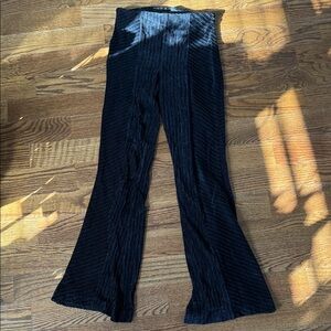 Free people black flared velvet pants
